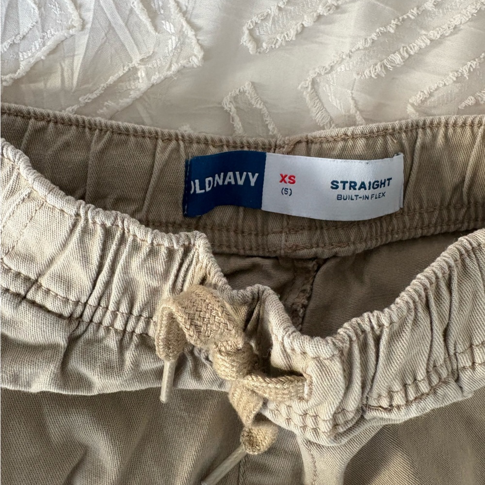 Old Navy Beige Straight-Leg Pants